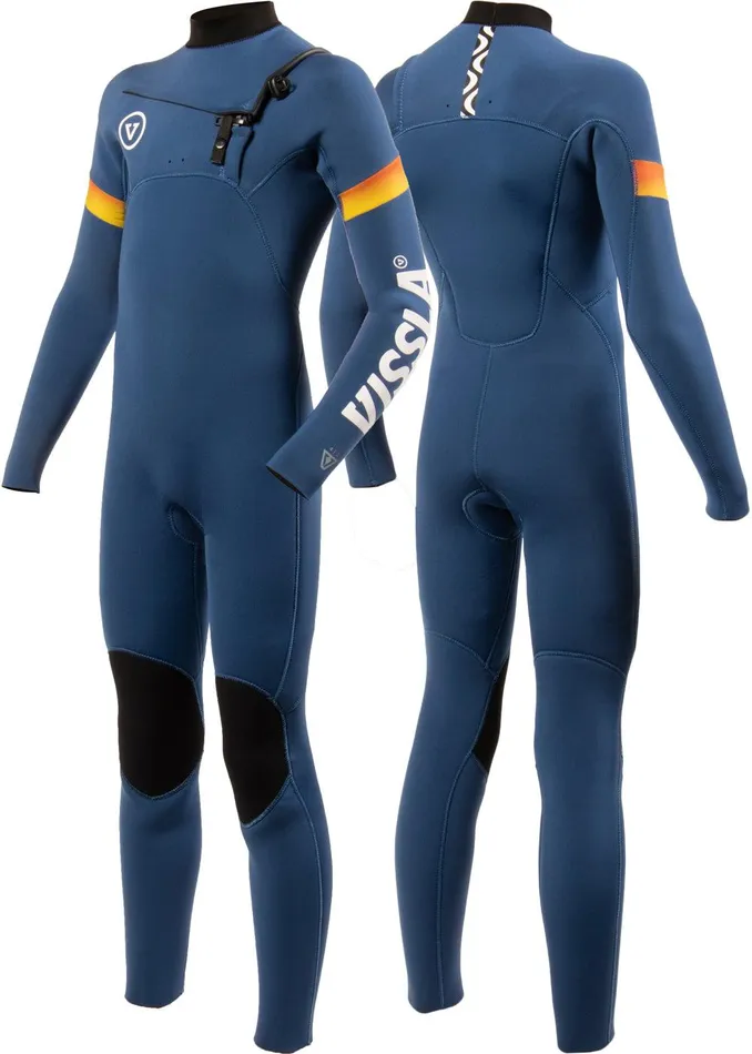 Youth Vissla 7 Seas Boys Raditude 43 Full Chest Zip Wetsuit Harbor Blue Youth Vissla 7 Seas Boys Raditude 43 Full Chest Zip Wetsuit Harbor Blue
