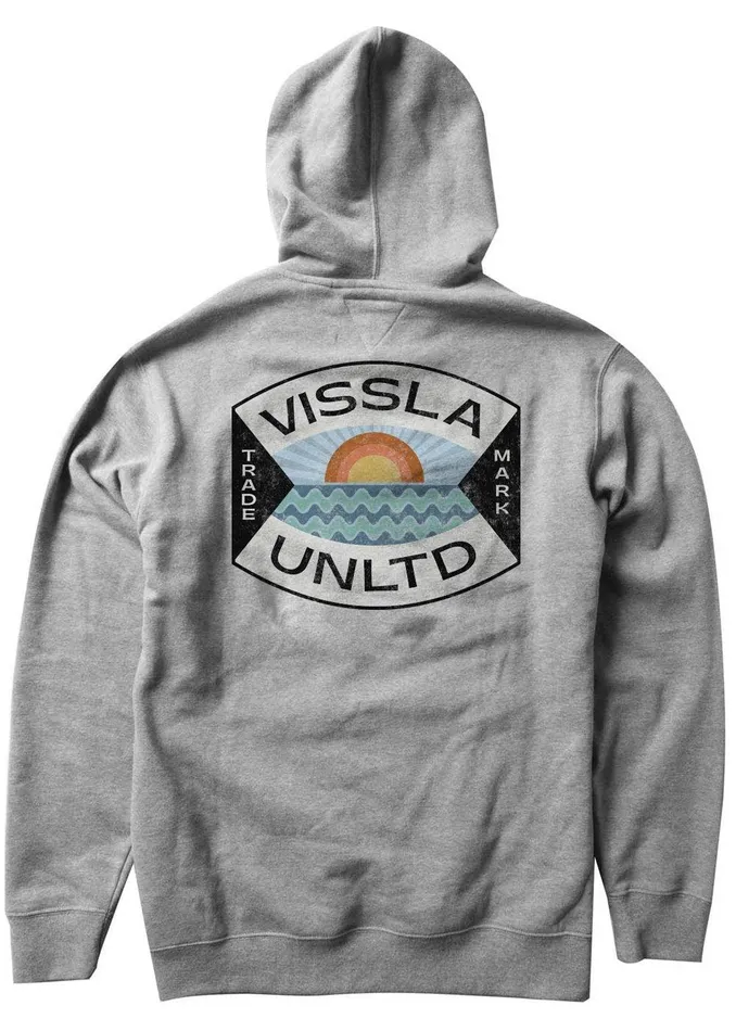 Youth Vissla Coastal Eco Boys Po Hoodie Athletic Heather Youth Vissla Coastal Eco Boys Po Hoodie Athletic Heather