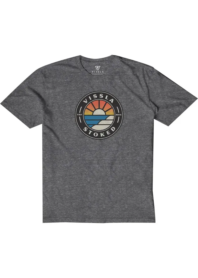 Youth Vissla Cover Up Kids Snow Tee Black Heather