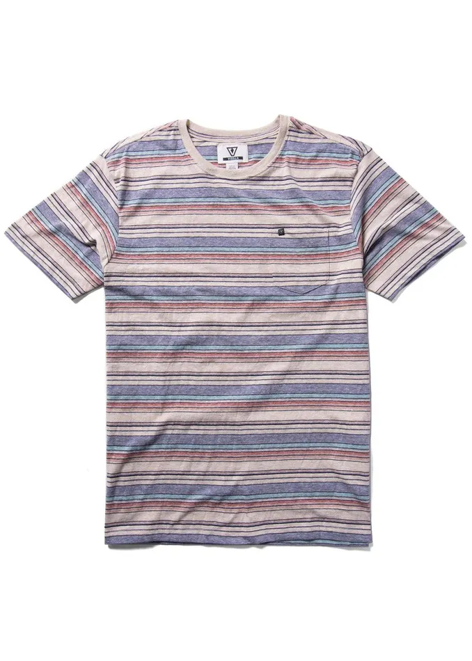 Youth Vissla Sandpiper Boys Ss Pkt Tee Harbor Blue