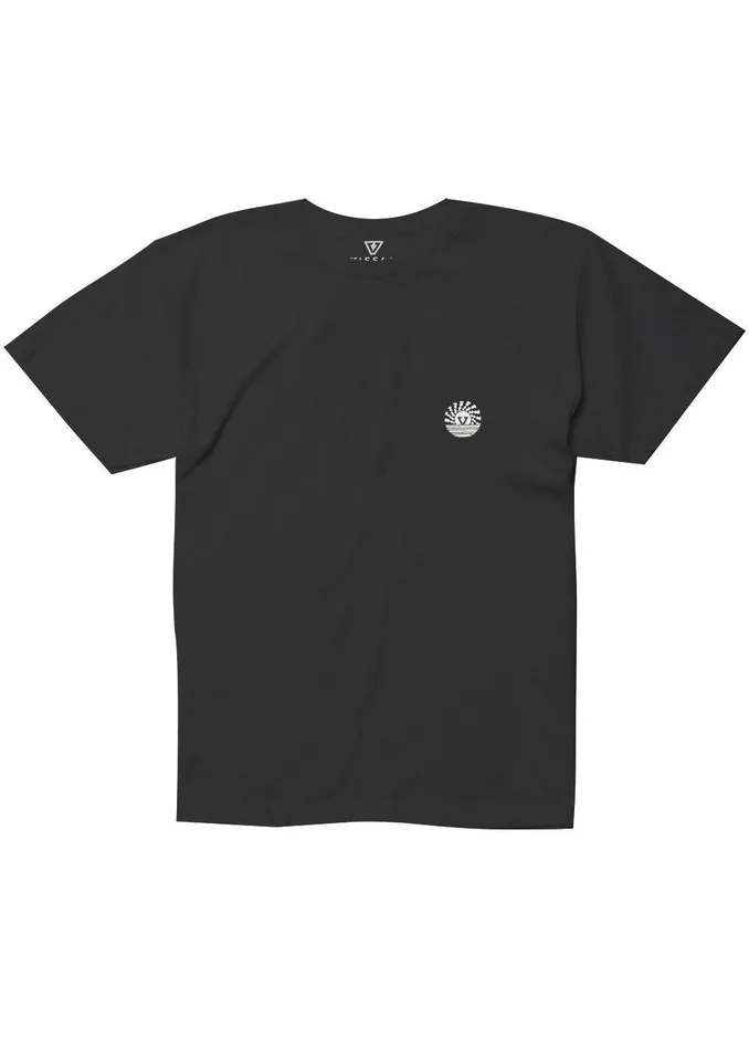 Youth Vissla Solar Spin Boys Tee Black Youth Vissla Solar Spin Boys Tee Black