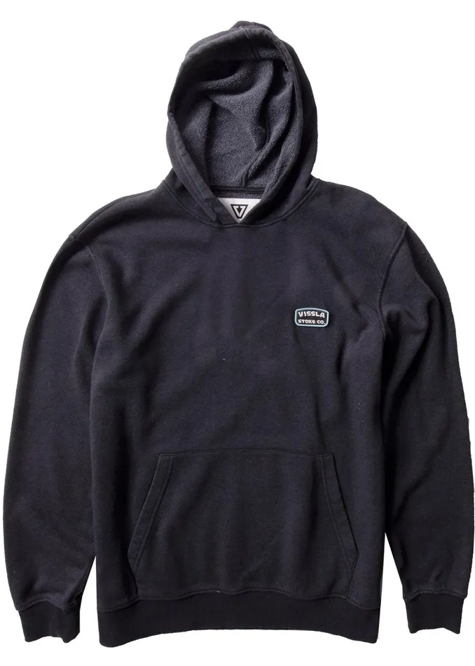 Youth Vissla Solid Sets Boys Eco Po Hoodie Black