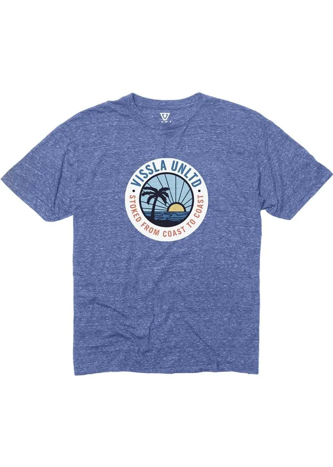 Youth Vissla Sun Down Boys Snow Tee RYH 8211 Royal Heather