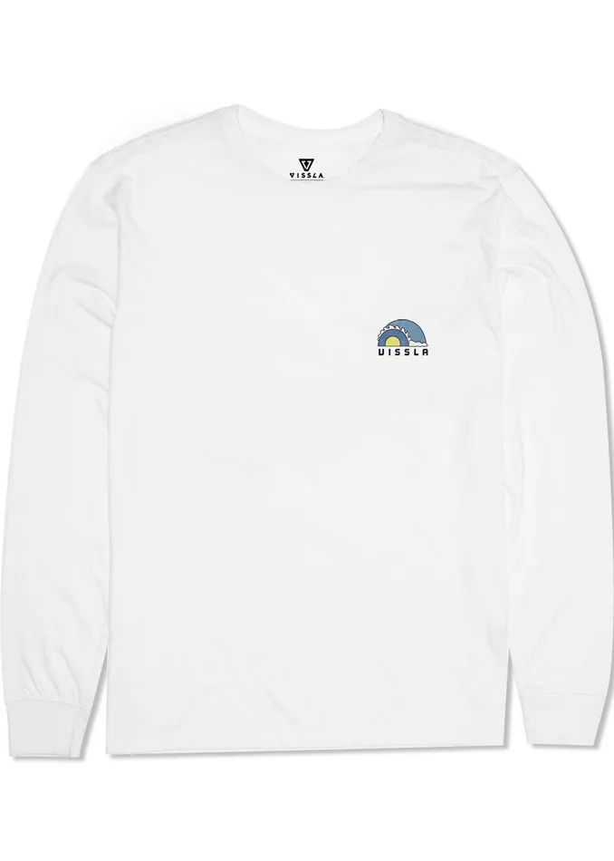 Youth Vissla Tubez Boys Ls Tee White Youth Vissla Tubez Boys Ls Tee White